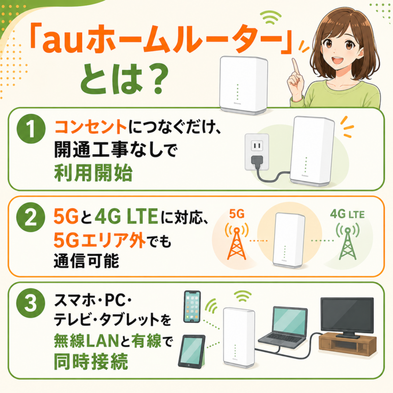 「auホームルーター」とは？